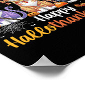 Hallothanksmas Shirt Katzen Halloween Erntedank C Poster (Ecke)