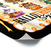Hallothanksmas Squad Coquette Bow Halloween Thanks Poster (Ecke)