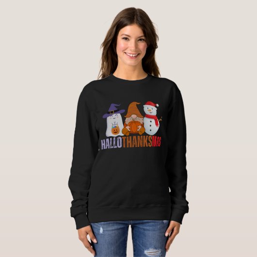 Hallothanksmas Sweatshirt (Vorne ganz)