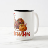 Hallothanksmas T-Shirt Baby Bodysuit Zweifarbige Tasse (VorderseiteRechts)