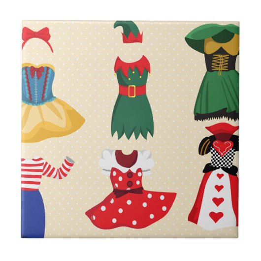 hallousische Kostüme Fliese (Vorderseite)