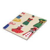 hallousische Kostüme Fliese (Seite)