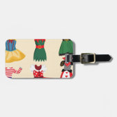 hallousische Kostüme Gepäckanhänger (Vorderseite horizontal)