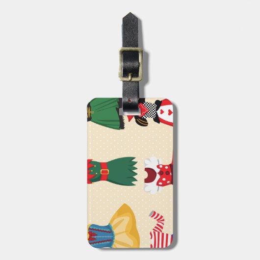 hallousische Kostüme Gepäckanhänger (Vorderseite vertikal)