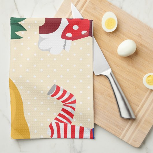 hallousische Kostüme Geschirrtuch (Viertel Falte)