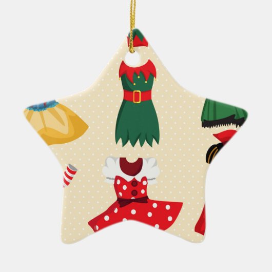 hallousische Kostüme Keramik Ornament (Vorne)