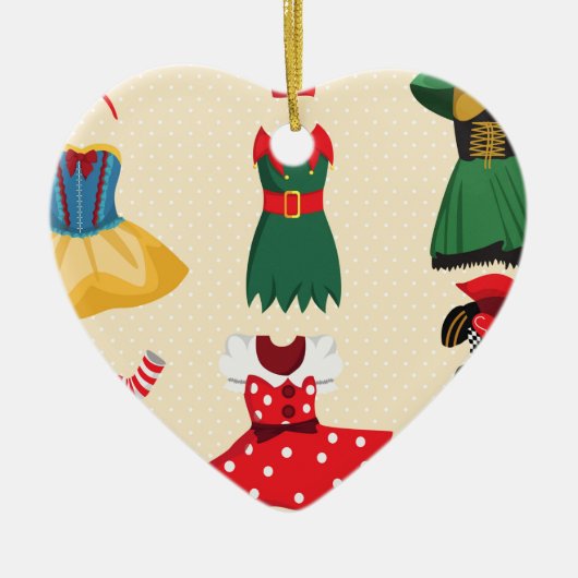 hallousische Kostüme Keramik Ornament (Vorne)