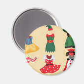 hallousische Kostüme Magnet (Vorderseite/Rückseite)