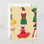 hallousische Kostüme Postkarte (Vorne/Hinten)