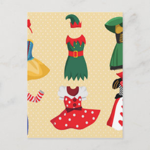 hallousische Kostüme Postkarte