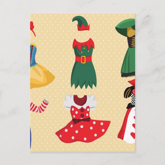 hallousische Kostüme Postkarte (Vorderseite)