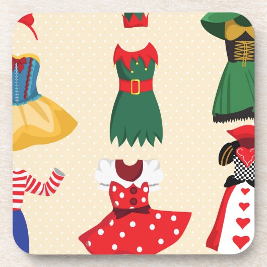 hallousische Kostüme Untersetzer (Vorderseite)