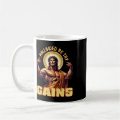 Hallow be dir Funny Gym Jesus Bodybuilding Kaffeetasse (Links)