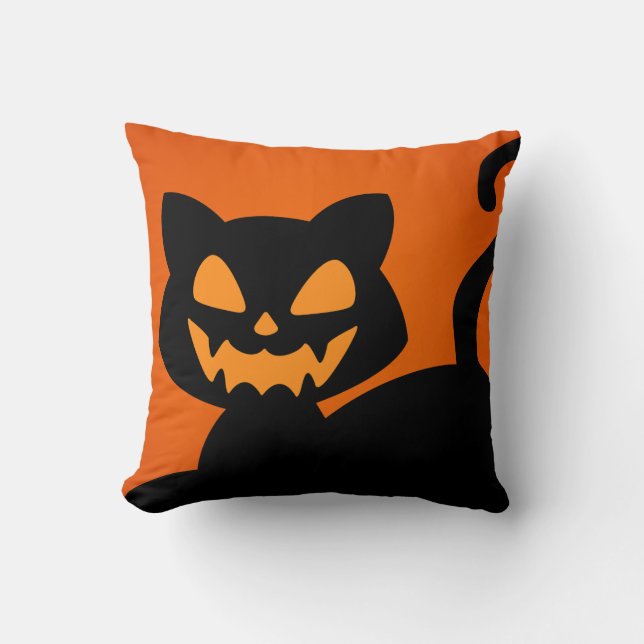 Hallow Pillows Creepy Cats Kissen (Vorderseite)