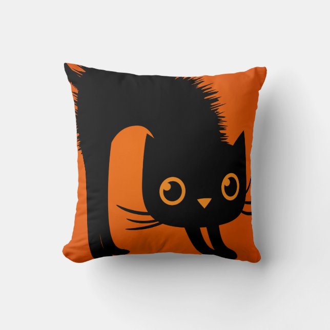 Hallow Pillows Creepy Cats Kissen (Vorderseite)