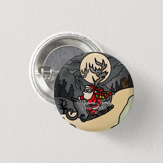 Hallow Rustic Holiday Club Button (Vorne & Hinten)