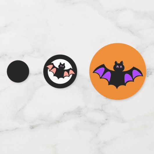 Halloware fliegende Fledermäuse Konfetti (Rückseiten)