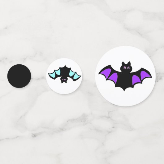 Halloware fliegende Fledermäuse Konfetti (Rückseiten)