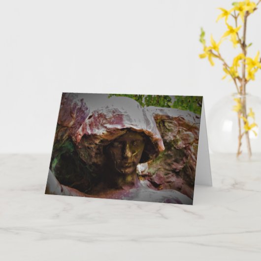 Hallowe’en Card "Stonewash" Karte (Gelbe Blume)