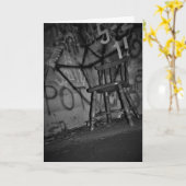 Hallowe’en card "Warte Lieferung" Karte (Gelbe Blume)