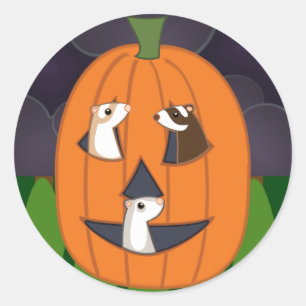 Halloweasel Aufkleber