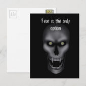 Hallowee - Creepy Skull Postcard Postkarte (Vorne/Hinten)