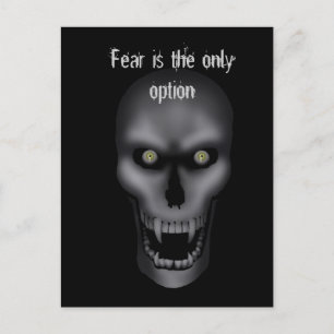 Hallowee - Creepy Skull Postcard Postkarte