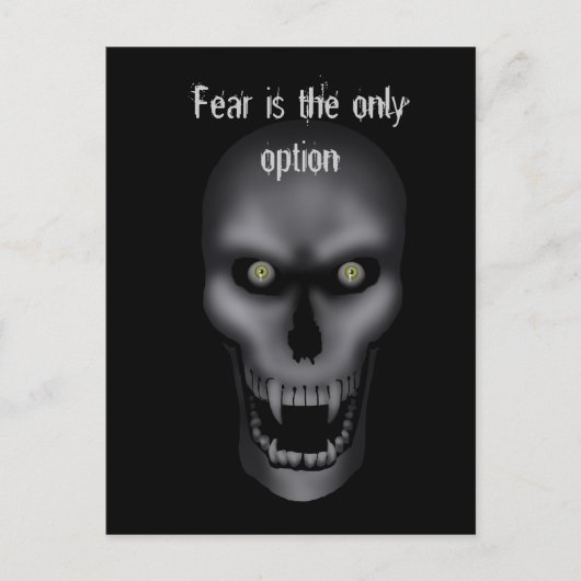 Hallowee - Creepy Skull Postcard Postkarte (Vorderseite)