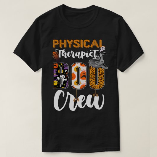 Hallowee des Physikaltherapeuten Boo Crew Ghost Th T-Shirt (Design vorne)