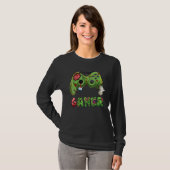Hallowee Gamer Zombie Video Game Player Controller T-Shirt (Vorne ganz)