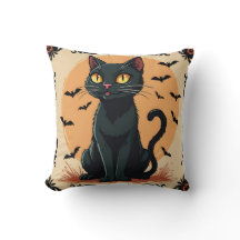 HALLOWEE SCHWARZE KATZE MIT BATTEN