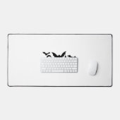 Halloweed Funny Hippie Pumpkin Halloween Schreibtischunterlage (Tastatur & Maus)