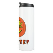 Halloweed Funny Hippie Pumpkin Halloween Thermosbecher (Nach rechts gedreht)