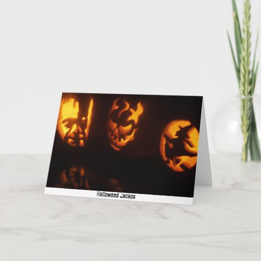 Halloweed Jackos Karte (Vorderseite)