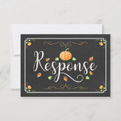 Halloweeen Wedding RSVP Card (Vorderseite)