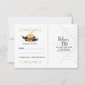 Halloweeen Wedding RSVP Card (Rückseite)