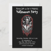 Halloween, 12 Vampire, erschreckend, beängstigend, Einladung (Vorderseite)