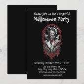 Halloween, 12 Vampire, erschreckend, beängstigend, Einladung (Vorne/Hinten)