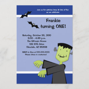 Halloween 12x18 Frankenstein Party Einladung