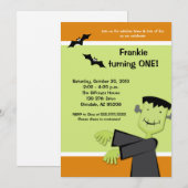 Halloween 12x18 Frankenstein Party Einladung (Vorne/Hinten)