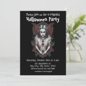 Halloween, 13 Vampire, erschreckend, beängstigend, Einladung (Stehend Vorderseite)