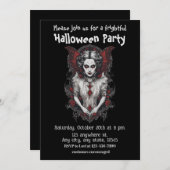 Halloween, 13 Vampire, erschreckend, beängstigend, Einladung (Vorne/Hinten)