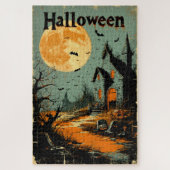 Halloween-1960er-Poster-Inspiriertes Kunstwerk Puzzle (Vertikal)