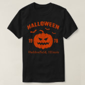 Halloween 1978 haddonfield Illinois Funny Pumpkin T-Shirt (Design vorne)
