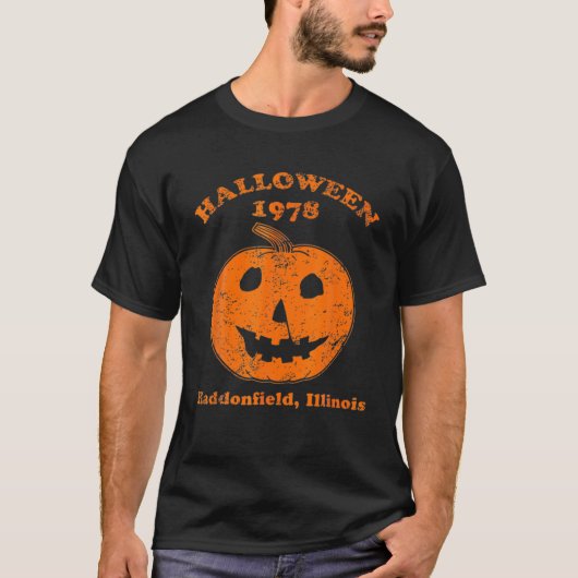 Halloween 1978 Holiday Spooky Geschenk Myers Pumpk T-Shirt (Vorderseite)