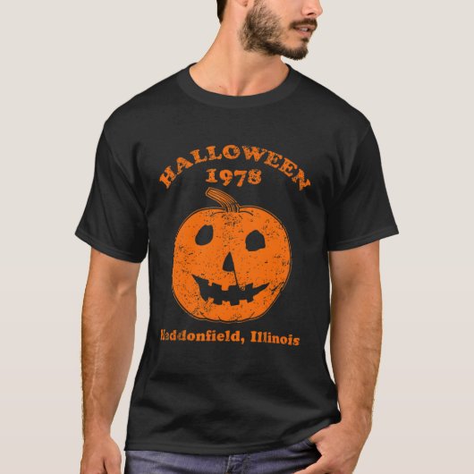 Halloween 1978 Spooky Myers Pumpkin Haddonfield T-Shirt (Vorderseite)