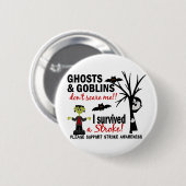 Halloween 1 Anschlag-Überlebender Button (Vorne & Hinten)