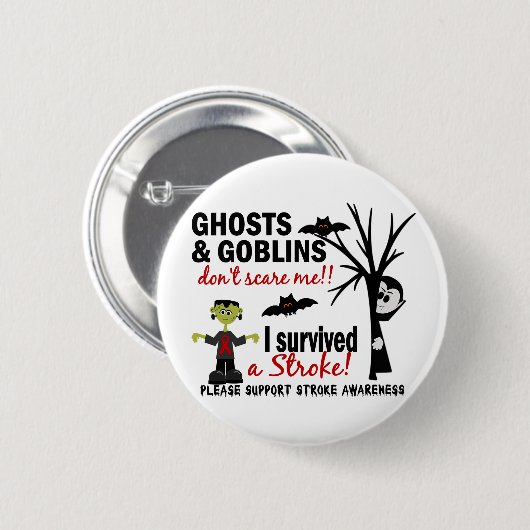 Halloween 1 Anschlag-Überlebender Button (Vorne & Hinten)