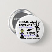 Halloween 1 Esophageal Krebs-Krieger Button (Vorne & Hinten)