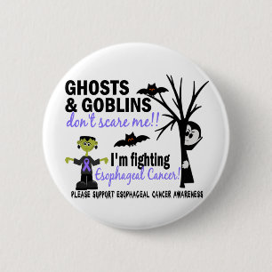 Halloween 1 Esophageal Krebs-Krieger Button
